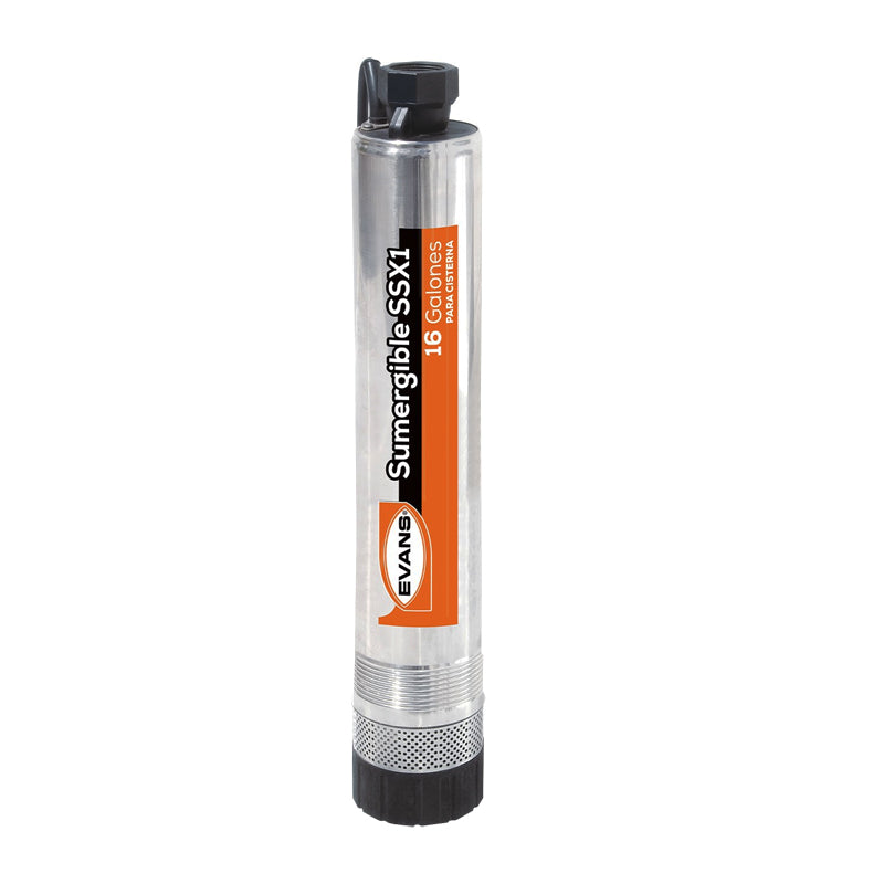 Bomba sumergible para cisterna de 1/2 Hp 115 V