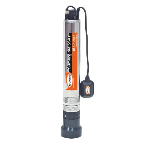 Bomba sumergible para cisterna de 1 Hp 115 V con flotador