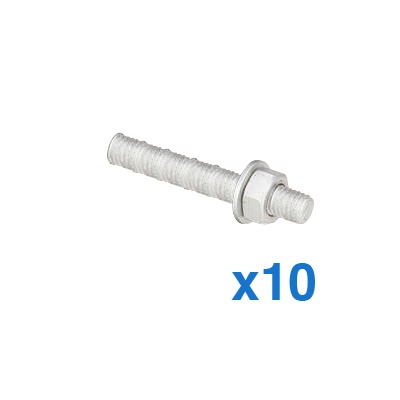 Tornillo para sujetador de plÃ¡stico serie Click On. Paquete de 10 piezas.