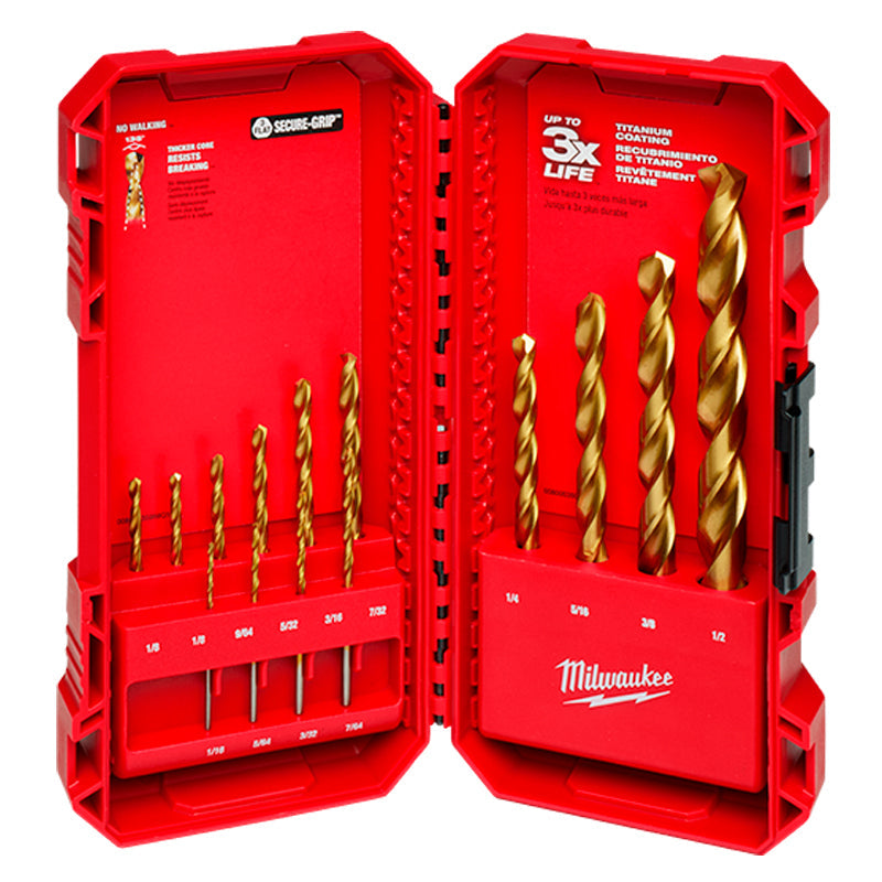 Juego de Brocas Thunderbolt Titanium 14 Piezas