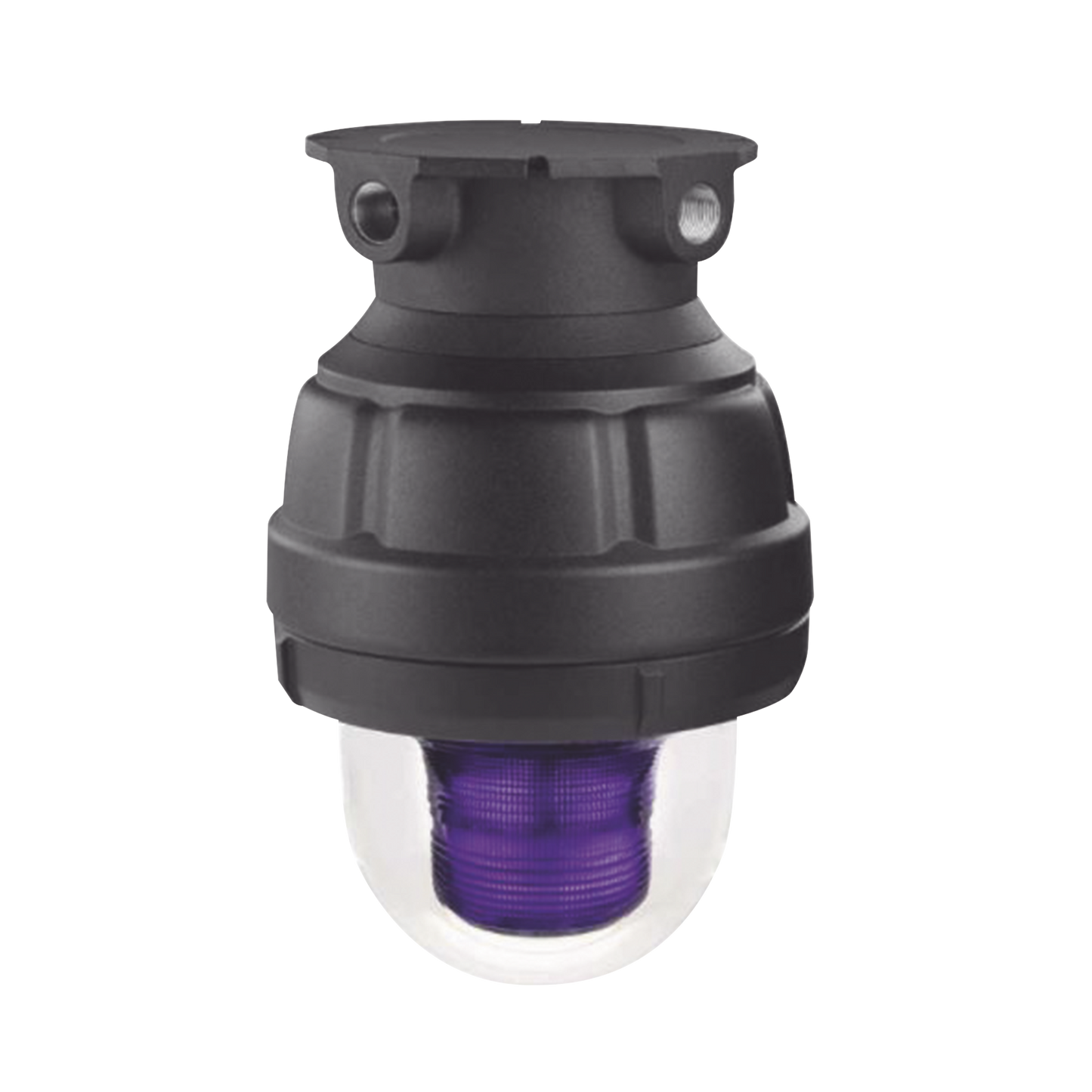 Luz estroboscopica a prueba de explosiones UL y cUL para Clase I, DivisiÃ³n 1, Grupo C y D; Clase I, DivisiÃ³n 2, Grupos A y B; Clase II, DivisiÃ³n 1, Grupos E, F y G; Clase III , 24 Vcd, color Magenta, montaje no incluido