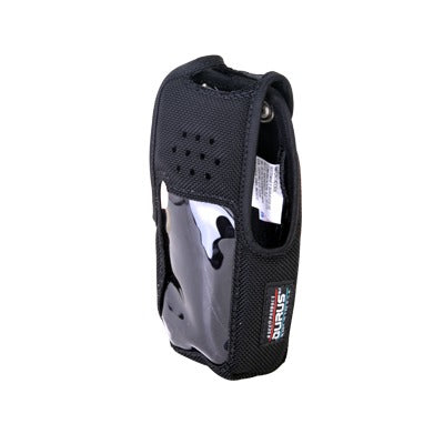 Funda de Nylon, clip metÃ¡lico /cinto, capuchÃ³n con broches /botones y visor frontal para NX-410K2 y NX-411K2.