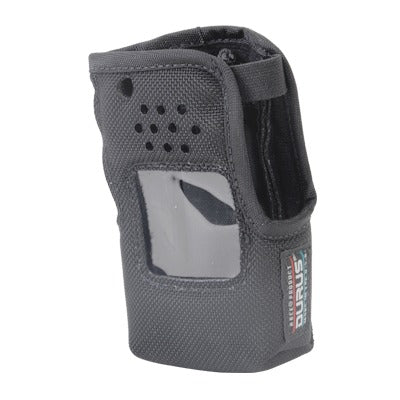 Funda de Nylon, clip metÃ¡lico para cinto, correa en antena y visor frontal para NX-220K2, NX-320K2 y NX-320K5.