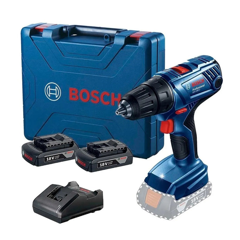 Taladro atornillador Bosch GSR 180 LI, 18V 2 baterías y maletín