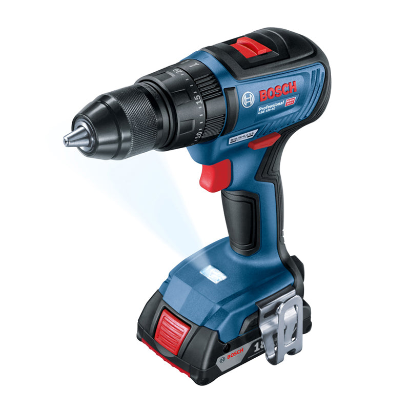 Rotomartillo Inalámbrico Bosch GSB 18V-50 18V Bivolt, 2 baterías
