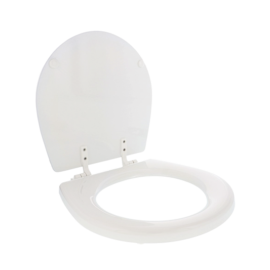 Asiento y tapa para inodoro compacto