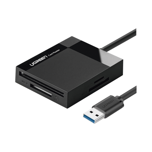 Lector de Tarjetas USB-A 3.0  a CompactFlash (CF)/ MemoryStick (MS)/ TransFlash (TF)/ SecureDigital (SD) | 4 en 1 | 5Gbps | Hasta 2TB | Soporta Windows/Mac OS/Linux/Android | Lectura de tarjetas simultÃ¡nea | Cable de 15cm.