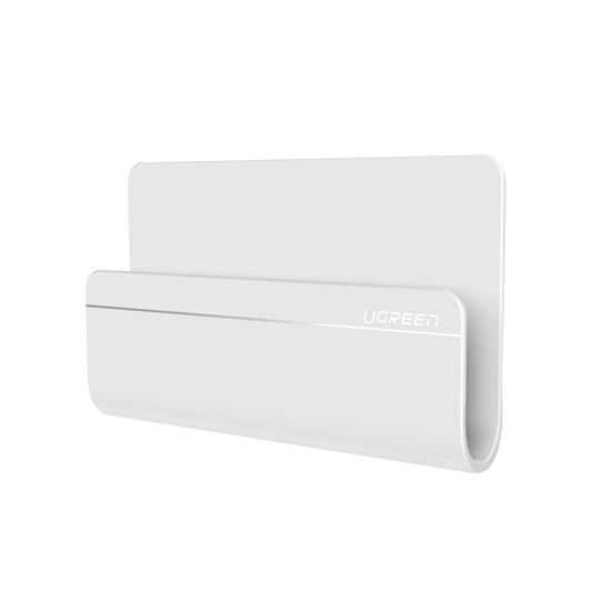 Soporte de Pared Adhesivo para TelÃ©fono / DiseÃ±o de Montaje en Pared / ProtecciÃ³n De Silicona Antideslizante / Anti AraÃ±azos / Adhesivo 3M / Soporta Dispositivos 165*81*26.5 mm. / Caja De ABS / Color Blanco