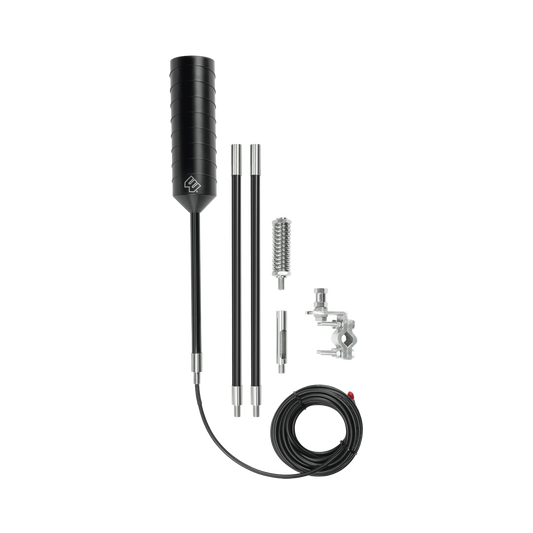 Antena Omnidireccional para Amplificador o Modem 4G/3G | Con montaje para espejo de Trailer | Rangos de frecuencia 700-900 MHz, 1710-2270 MHz | Ganancia MÃ¡xima 3.5 dBi.