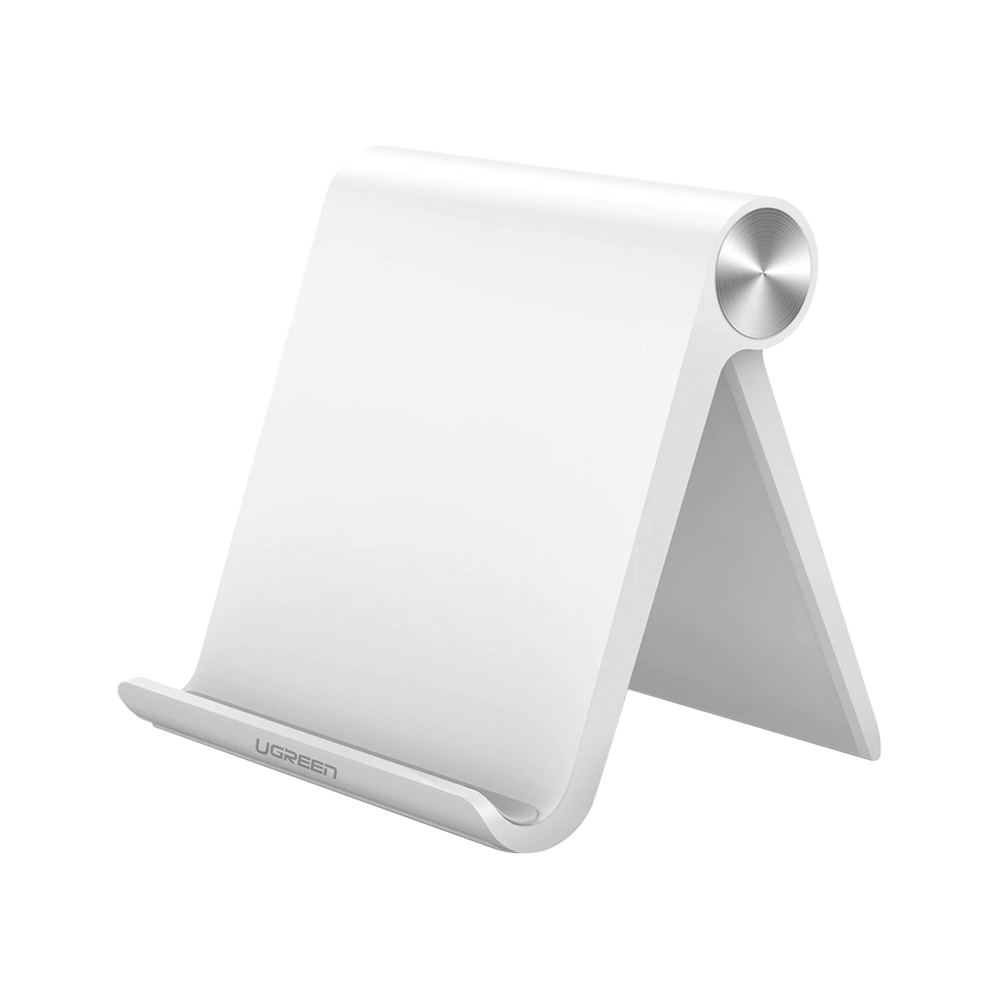 Soporte de Escritorio para Tablet /  Ajustable de 0Â° a 100Â° / Goma AntiaraÃ±azos / Antideslizante / Amplia Compatibilidad con dispositivos de 4'' a 13'' / Plegable / ABS / Color Blanco