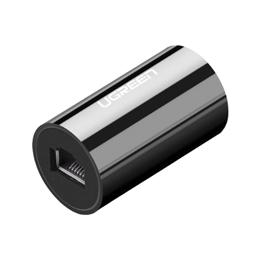 Acoplador y Protector (Extensor de Cable Ethernet RJ45) | 1000Mbps | Compatibilidad con Cat7/Cat6/ Cat5e | Compatible con POE | IgnÃ­fugo | ABS | Color Negro