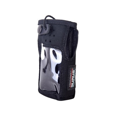 Funda reforzada de Nylon, clip metÃ¡lico en cinto, correa de broche y visor frontal / IC-F1000T/09 o IC-F2000T/09.