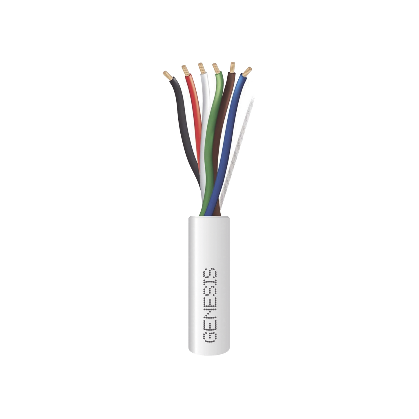 Bobina de 305 Metros / Cable de Cobre / 6 x 18 AWG  / Para Interior / Color Blanco / Para Aplicaciones de Alarmas de Intrusión/Control de Acceso/ Automatización / Interfonos y Tv Porteros