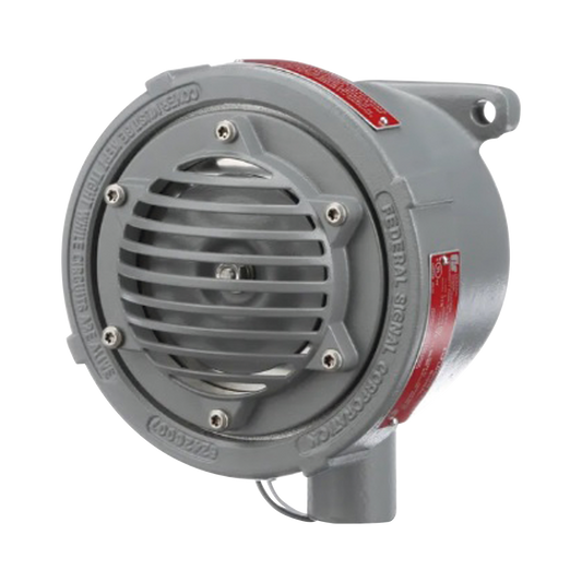 Bocina Vibratone a prueba de explosiones para exterior y ubicaciones peligrosas, 120Vca, negra