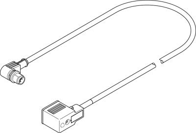Cable de conexión NEBV-B2W3-K-0.3-N-M12W3