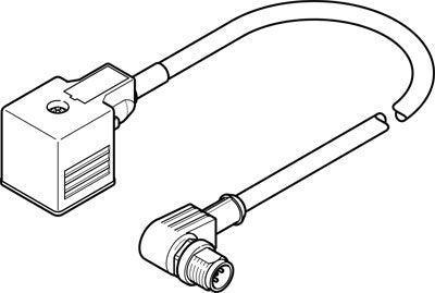 Cable de conexión NEBV-A1W3F-P-K-0.6-N-M12W3