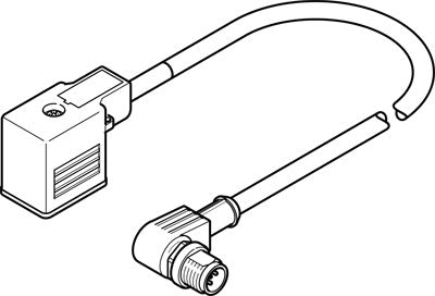 Cable de conexión NEBV-B2W3F-P-K-0.3-N-M12W3