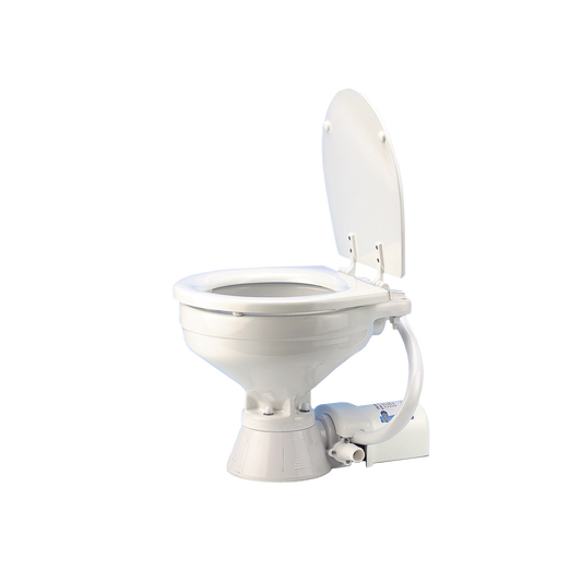 Inodoro ElÃ©ctrico con taza compacta a 12 Vcd.