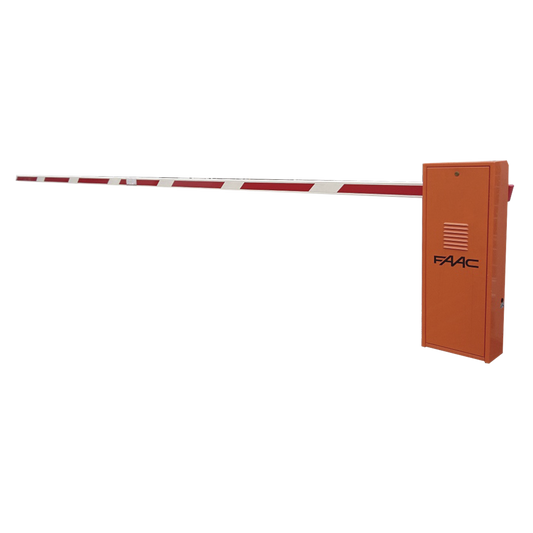 Barrera vehicular hidrÃ¡ulica (FAAC640) para trafico intenso con mÃ¡stil de 7 metros