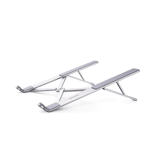 Soporte PortÃ¡til de Aluminio para Laptop / Amplia Compatibilidad de 11-17.3" / Ajuste de Altura 46.5 mm-136.5 mm / Capacidad de carga de 5 kg / DiseÃ±o Plegable / Material de AleaciÃ³n de Aluminio + Silicona.