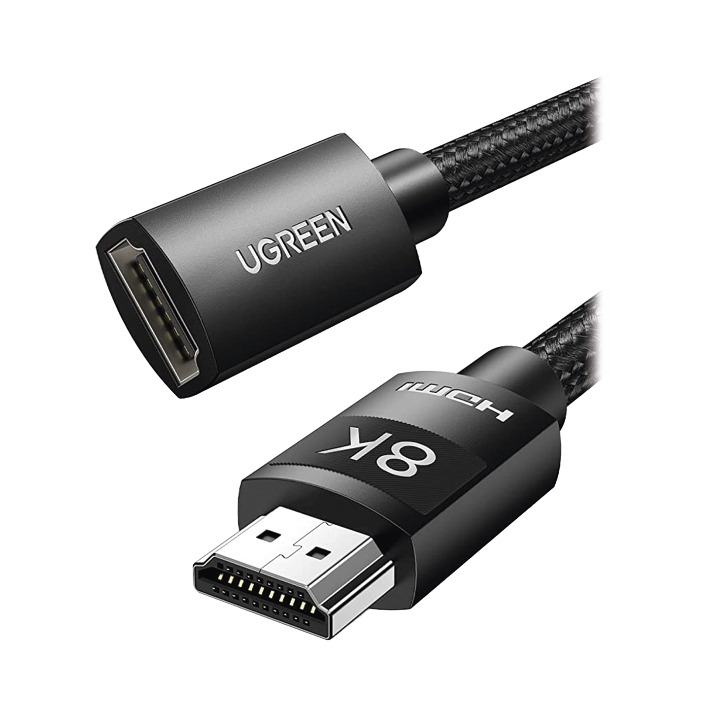 Cable de extensiÃ³n HDMI 8K / 1 Metro / Macho a Hembra / HDMI 2.1 / 8K@60Hz / NÃºcleo de Cobre Puro 28AWG / Soporta la ConexiÃ³n de hasta 3 Metros de largo en HDMI 2.1