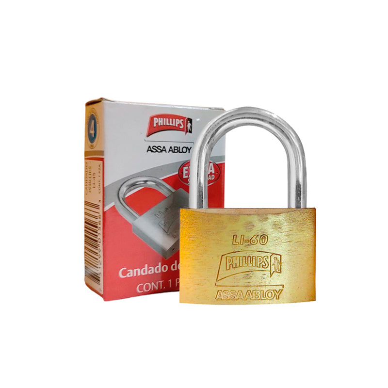 Candado De Latón Macizo LI-60, Phillips MX1568