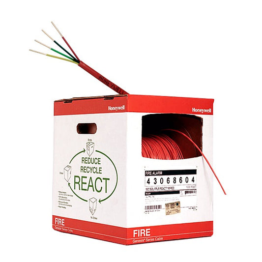 Bobina de 152 metros de alambre,18 AWG, 4 conductores, tipo FPL, de color rojo para aplicaciones en sistemas de detecciÃ³n de incendio y sistemas de evacuaciÃ³n.