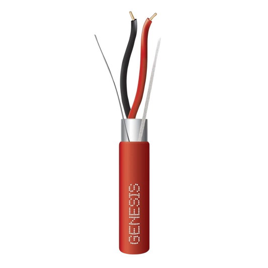 Bobina de 305 Metros 2 x 16 AWG Blindado PLENUM para Alarmas de Incendio