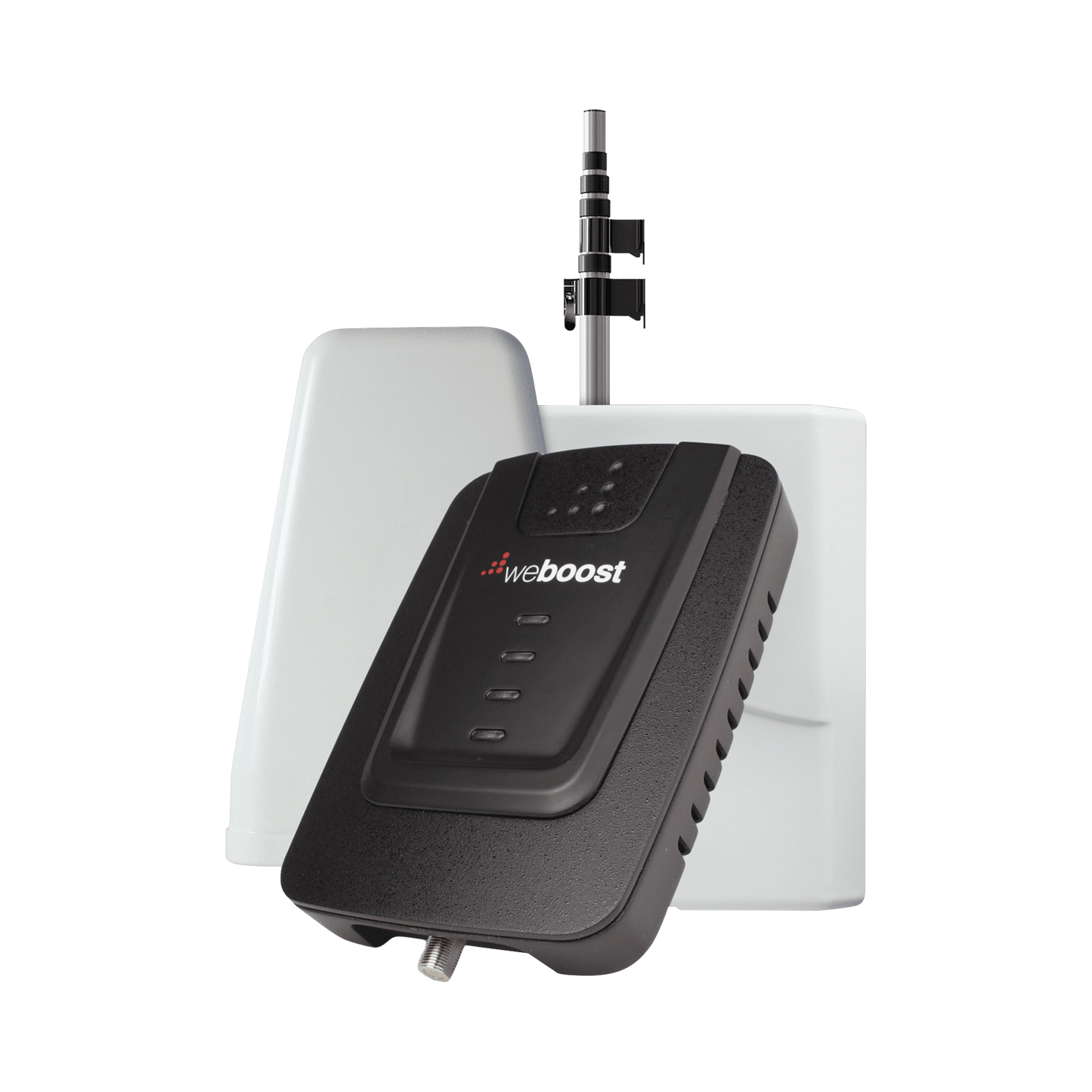 Kit de Amplificador de SeÃ±al Celular para VehÃ­culo Recreacional u Oficina MÃ³vil | 4G LTE 3G y 2G | 65 dB de Ganancia | Incluye MÃ¡stil TelescÃ³pico para Antena Exterior