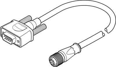 Cable del encoder NEBM-M12G8-E-20-S1G9