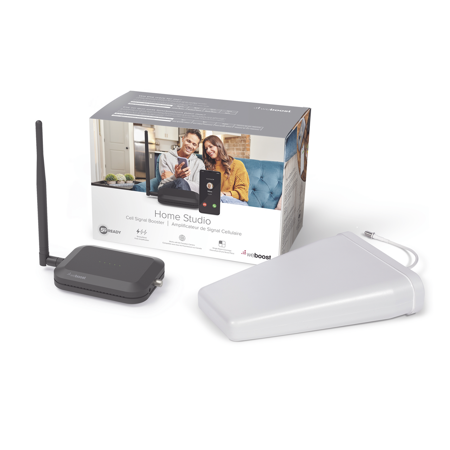 KIT de Amplificador de SeÃ±al Celular Home Studio, especial para Datos 4G LTE, 3G y Voz. Mejora la seÃ±al para cubrir una habitaciÃ³n.