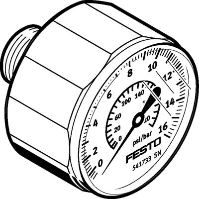 Manómetro MA-27-16-R1/8