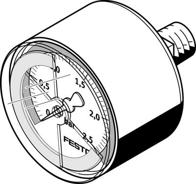Manómetro MA-40-2,5-R1/8-E-RG