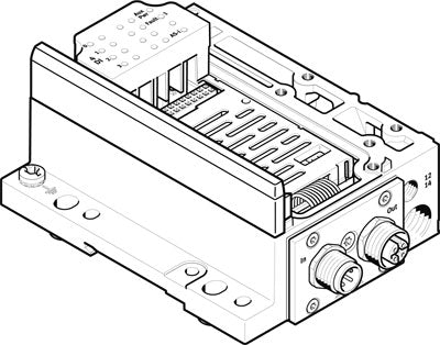 Conexión eléctrica VMPA-ASI-EPL-E-4E4A-Z