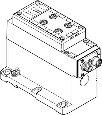 Conexión eléctrica VABE-S6-1LF-C-A4-E