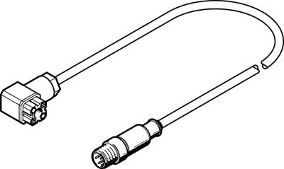 Cable de conexión NEBC-P1W4-K-0.3-N-M12G5