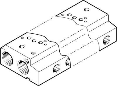 Perfil distribuidor VABM-C7-12W-G18-8