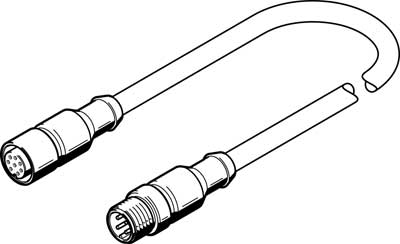 Cable de conexión NEBV-M12G8-K-5-M12G4
