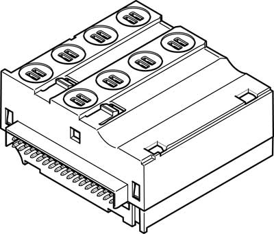 Módulo distribuidor eléctrico VMPAL-EVAP-10-1-4