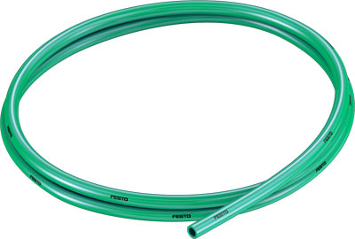 Tubo flexible de material sintético PUN-V0-6X2-GN-C