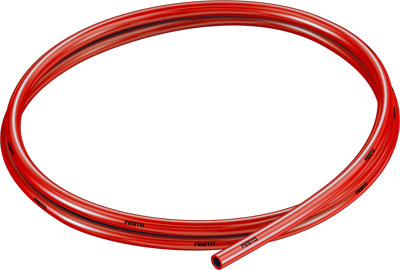 Tubo flexible de material sintético PUN-V0-6X2-RT-C