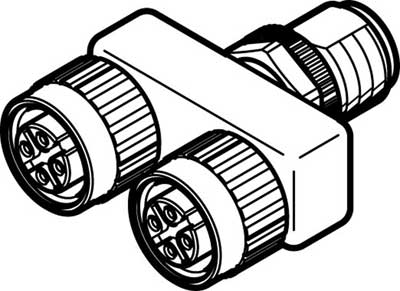 Unión en T NEDU-M12D4-M12T4-IS