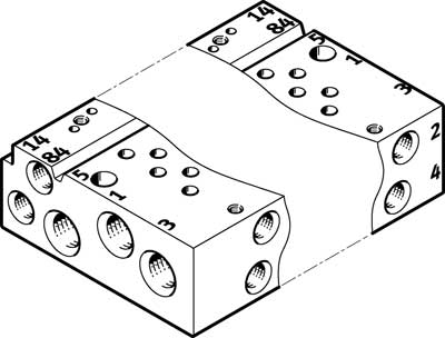 Perfil distribuidor VABM-L1-10AW-M7-4