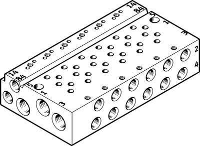 Perfil distribuidor VABM-L1-10AW-M7-6