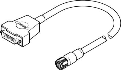 Cable del encoder NEBM-M12G12-RS-15-N-S1G15