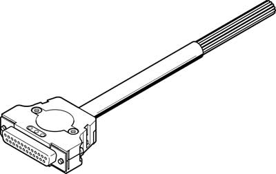 Cable de conexión NEBV-S1G25-K-2.5-N-LE25-S6