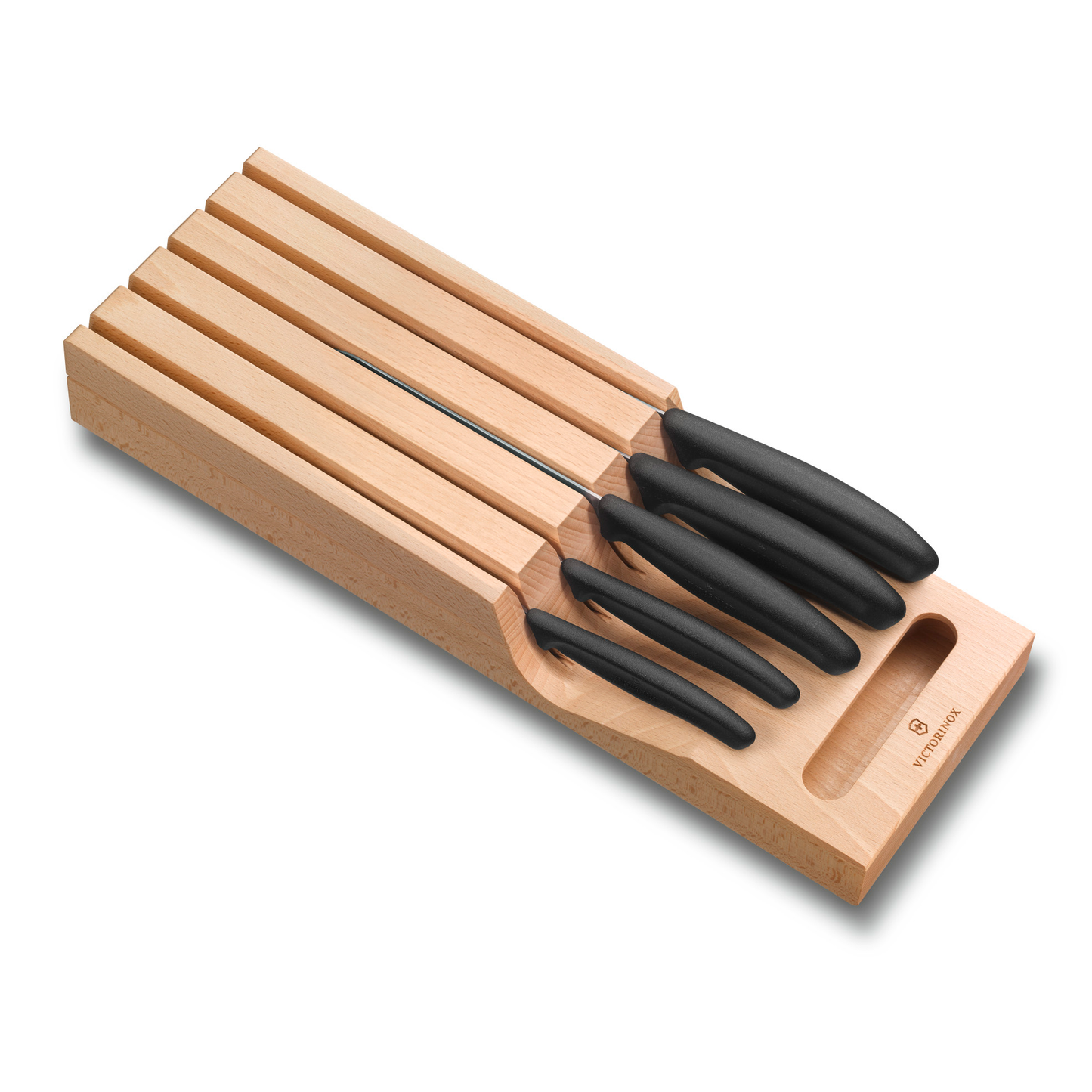 Portacuchillos de CajÃ³n y 5 Cuchillos Swiss Classic