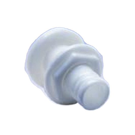 Accesorio pasacascos de plÃ¡stico de alto impacto, recto de 1-1/8"