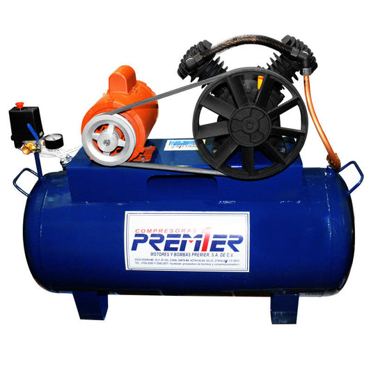 Compresor 3/4hp C/Tanque 60lt 100 PSI Premier