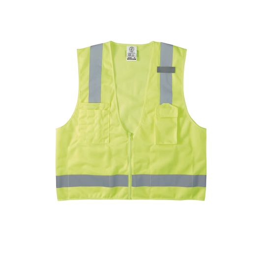 Chaleco de seguridad reflectante de alta visibilidad, mediano/grande. Con mÃºltiples bolsillos de diferente capacidad